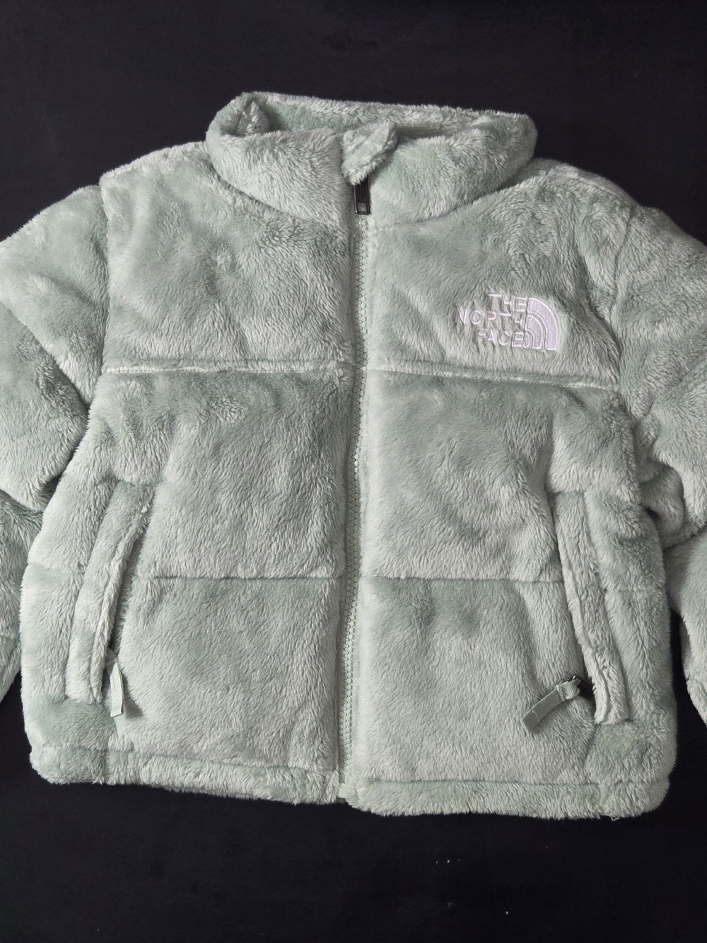 The North Face Toddler's Plush Fleece Jacket in Misty Sage